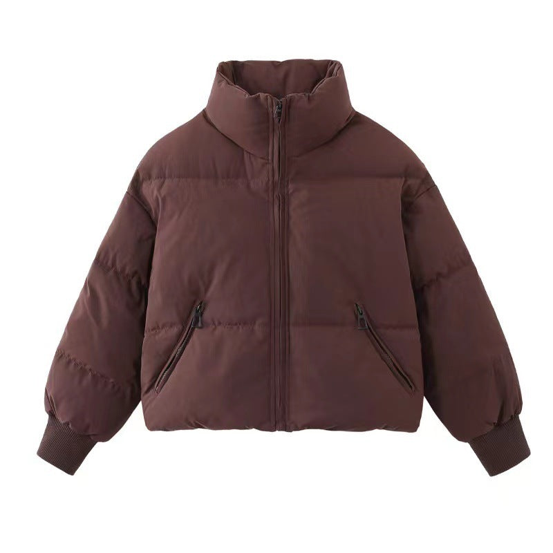 Korean Style Short Padded Down Jacket Women